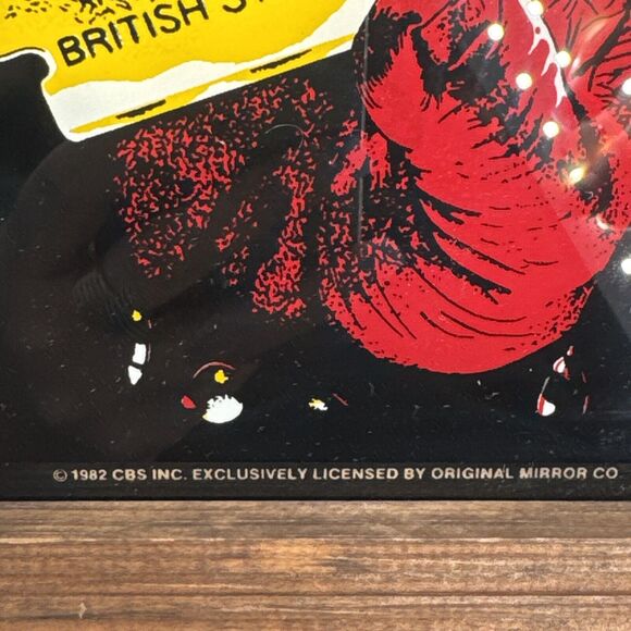 VNTG 1982 Judas Priest British Steel Etched Original Mirror Carnival Game Prize - Picture 5 of 8